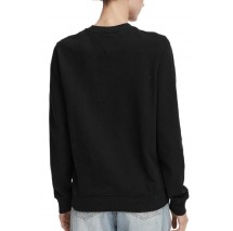 TOMMY JEANS REG ESS LOGO 1 CREW EXT ΦΟΥΤΕΡ ΜΠΛΟΥΖΑ ΓΥΝΑΙΚΕΙΑ BLACK