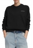 TOMMY JEANS REG ESS LOGO 1 CREW EXT ΦΟΥΤΕΡ ΜΠΛΟΥΖΑ ΓΥΝΑΙΚΕΙΑ BLACK