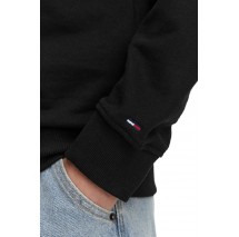 TOMMY JEANS REG ESS LOGO 1 CREW EXT ΦΟΥΤΕΡ ΜΠΛΟΥΖΑ ΓΥΝΑΙΚΕΙΑ BLACK