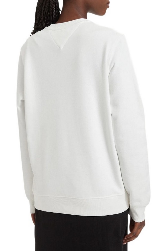 TOMMY JEANS REG ESS LOGO 1 CREW EXT ΦΟΥΤΕΡ ΜΠΛΟΥΖΑ ΓΥΝΑΙΚΕΙΑ ECRU
