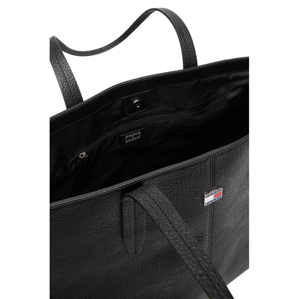 TOMMY JEANS SLOUCHY CITY TOTE ΤΣΑΝΤΑ ΓΥΝΑΙΚΕΙΑ BLACK