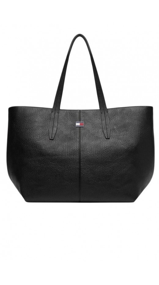 TOMMY JEANS SLOUCHY CITY TOTE ΤΣΑΝΤΑ ΓΥΝΑΙΚΕΙΑ BLACK