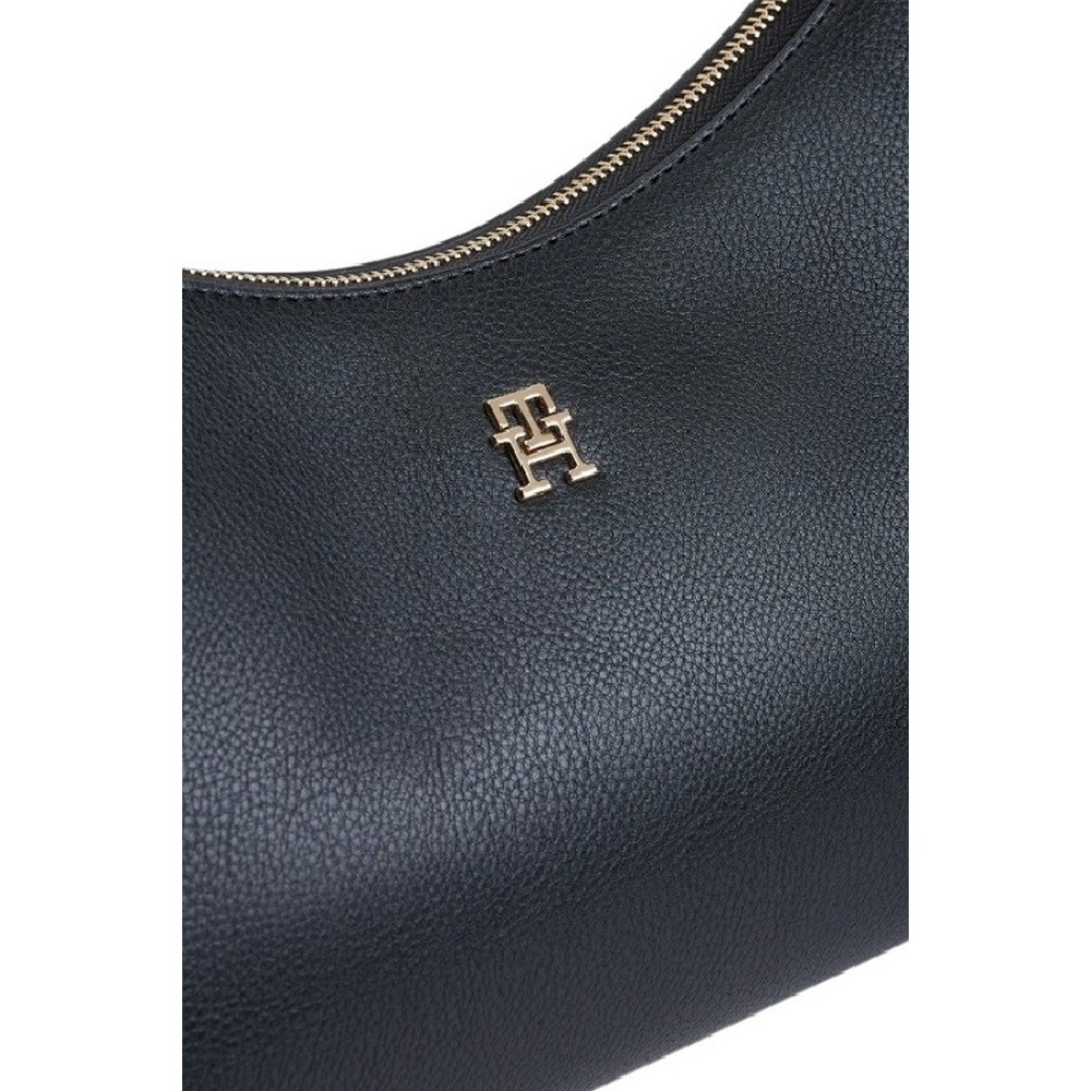 TOMMY HILFIGER ICON SHOULDER BAG ΤΣΑΝΤΑ ΓΥΝΑΙΚΕΙΑ BLACK