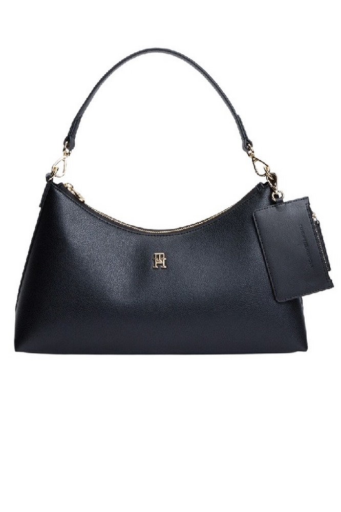 TOMMY HILFIGER ICON SHOULDER BAG ΤΣΑΝΤΑ ΓΥΝΑΙΚΕΙΑ BLACK