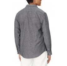 TOMMY JEANS REG LINEN BLEND SHIRT EXT ΠΟΥΚΑΜΙΣΟ ΑΝΔΡΙΚΟ DARK NAVY