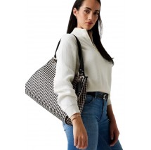 GUESS MIREMA GIRLFRIEND CARRYALL ΤΣΑΝΤΑ ΓΥΝΑΙΚΕΙΑ BLACK/WHITE