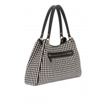 GUESS MIREMA GIRLFRIEND CARRYALL ΤΣΑΝΤΑ ΓΥΝΑΙΚΕΙΑ BLACK/WHITE