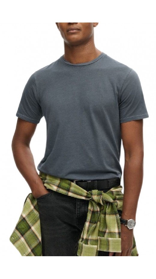 SUPERDRY IND CLASSIC ESSENTIAL TEE T-SHIRT ΜΠΛΟΥΖΑ ΑΝΔΡΙΚΗ WASHED NAVY