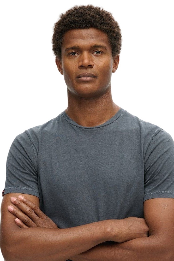 SUPERDRY IND CLASSIC ESSENTIAL TEE T-SHIRT ΜΠΛΟΥΖΑ ΑΝΔΡΙΚΗ WASHED NAVY