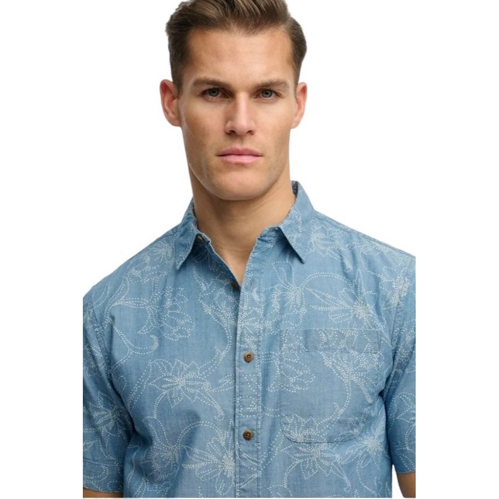 SUPERDRY D2 OVIN VINTAGE LOOM SHIRT ΠΟΥΚΑΜΙΣΟ ΑΝΔΡΙΚΟ CIEL