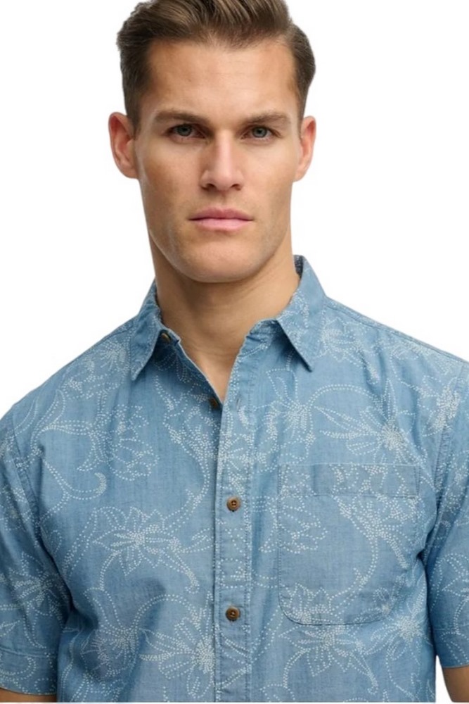 SUPERDRY D2 OVIN VINTAGE LOOM SHIRT ΠΟΥΚΑΜΙΣΟ ΑΝΔΡΙΚΟ CIEL