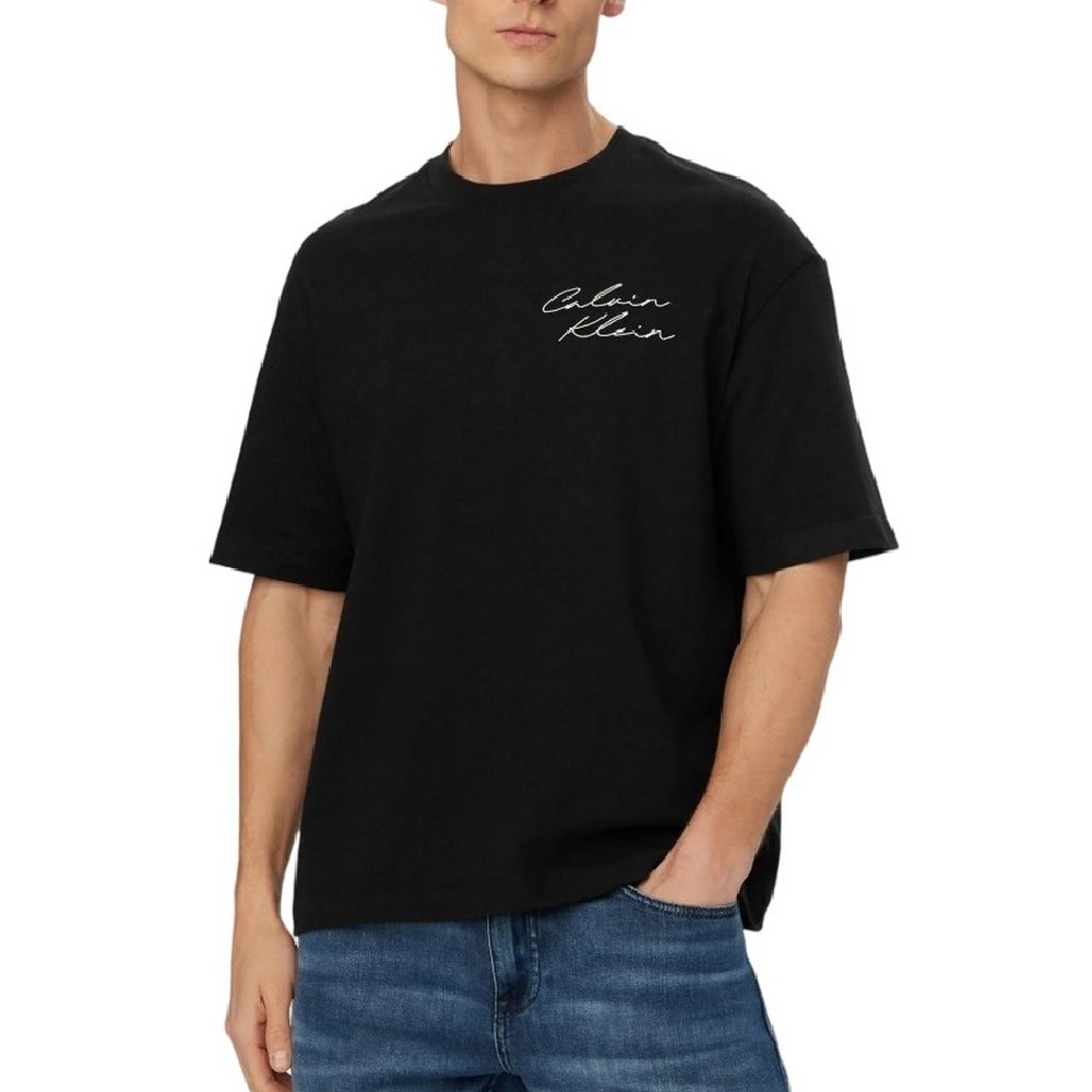 CALVIN KLEIN JEANS 16S APRIL GRAPHIC SEASONAL T-SHIRT ΜΠΛΟΥΖΑ ΑΝΔΡΙΚΗ BLACK
