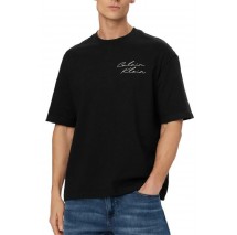 CALVIN KLEIN JEANS 16S APRIL GRAPHIC SEASONAL T-SHIRT ΜΠΛΟΥΖΑ ΑΝΔΡΙΚΗ BLACK