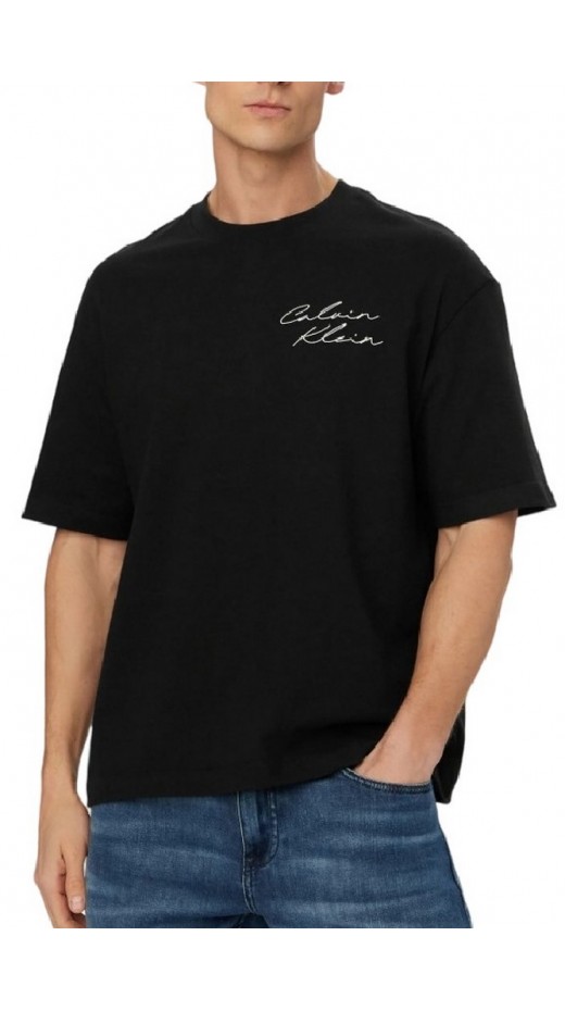 CALVIN KLEIN JEANS 16S APRIL GRAPHIC SEASONAL T-SHIRT ΜΠΛΟΥΖΑ ΑΝΔΡΙΚΗ BLACK