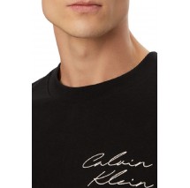 CALVIN KLEIN JEANS 16S APRIL GRAPHIC SEASONAL T-SHIRT ΜΠΛΟΥΖΑ ΑΝΔΡΙΚΗ BLACK