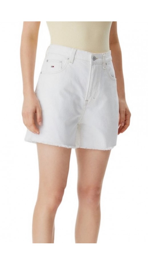 TOMMY JEANS MOM SHORT BI8194 ΣΟΡΤΣ ΓΥΝΑΙΚΕΙΟ DENIM WHITE