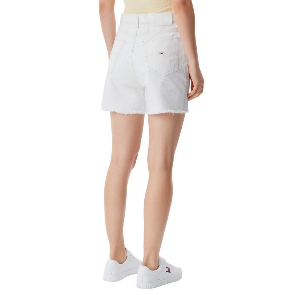 TOMMY JEANS MOM SHORT BI8194 ΣΟΡΤΣ ΓΥΝΑΙΚΕΙΟ DENIM WHITE