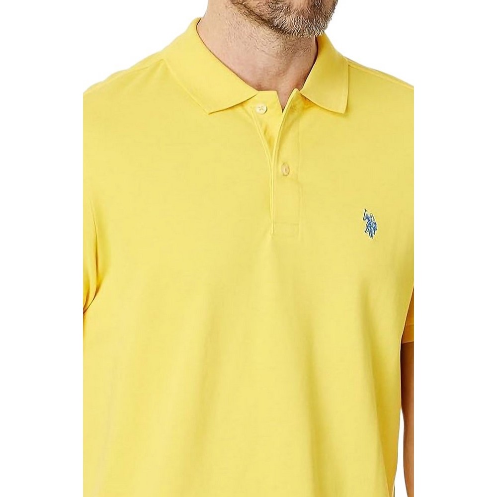 U.S POLO ASSN KING 000147 EHPD USPA BASIC POLO T-SHIRT ΜΠΛΟΥΖΑ ΑΝΔΡΙΚΗ YELLOW
