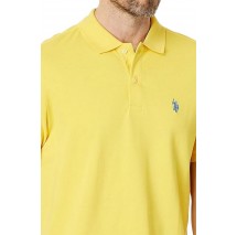 U.S POLO ASSN KING 000147 EHPD USPA BASIC POLO T-SHIRT ΜΠΛΟΥΖΑ ΑΝΔΡΙΚΗ YELLOW