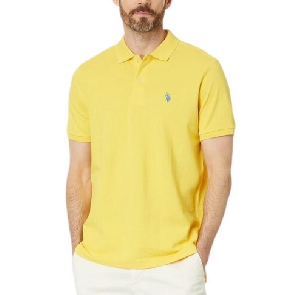 U.S POLO ASSN KING 000147 EHPD USPA BASIC POLO T-SHIRT ΜΠΛΟΥΖΑ ΑΝΔΡΙΚΗ YELLOW