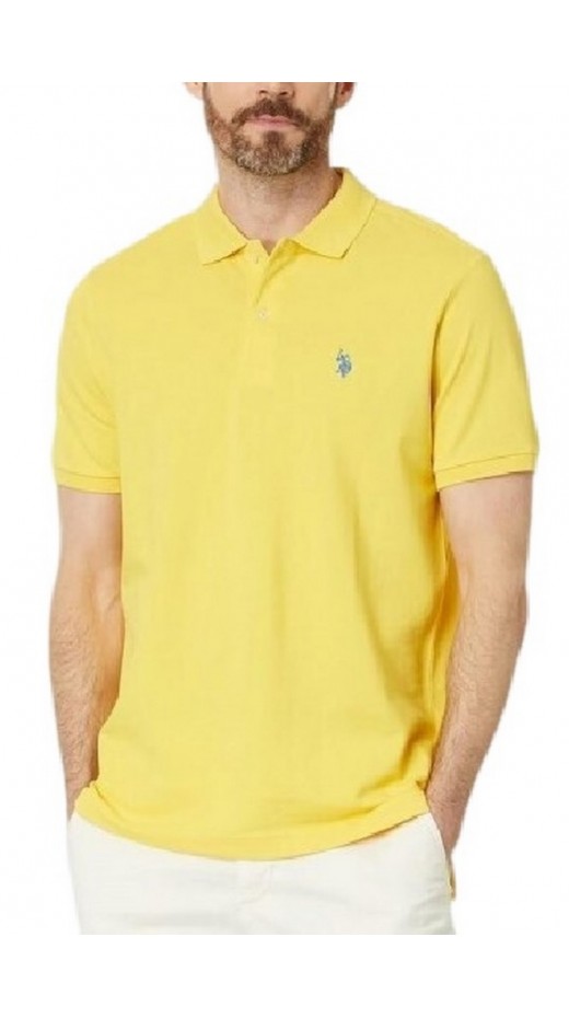 U.S POLO ASSN KING 000147 EHPD USPA BASIC POLO T-SHIRT ΜΠΛΟΥΖΑ ΑΝΔΡΙΚΗ YELLOW