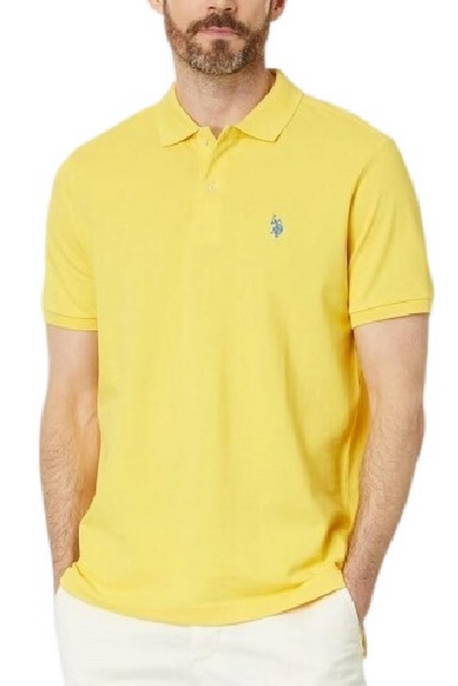 U.S POLO ASSN KING 000147 EHPD USPA BASIC POLO T-SHIRT ΜΠΛΟΥΖΑ ΑΝΔΡΙΚΗ YELLOW