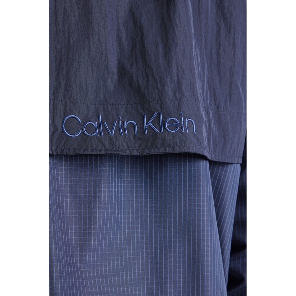 CALVIN KLEIN JEANS LTWT NYLON MIXED MEDIA WINDBR ΜΠΟΥΦΑΝ ΑΝΔΡΙΚΟ NAVY