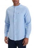 TOMMY JEANS REG LINEN MX BAND CLLR SHIRT ΠΟΥΚΑΜΙΣΟ ΑΝΔΡΙΚΟ CIEL