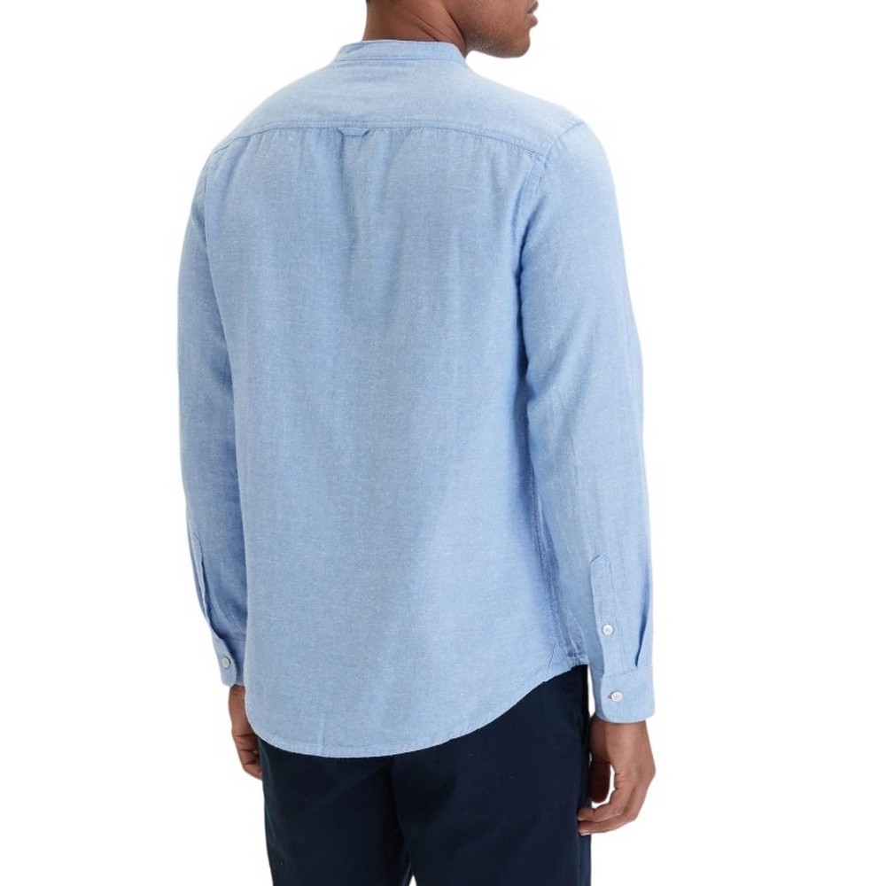 TOMMY JEANS REG LINEN MX BAND CLLR SHIRT ΠΟΥΚΑΜΙΣΟ ΑΝΔΡΙΚΟ CIEL