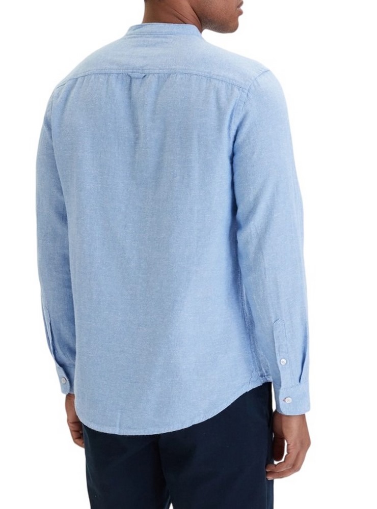 TOMMY JEANS REG LINEN MX BAND CLLR SHIRT ΠΟΥΚΑΜΙΣΟ ΑΝΔΡΙΚΟ CIEL