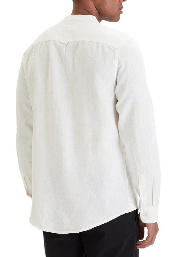 TOMMY JEANS REG LINEN MX BAND CLLR SHIRT ΠΟΥΚΑΜΙΣΟ ΑΝΔΡΙΚΟ ECRU