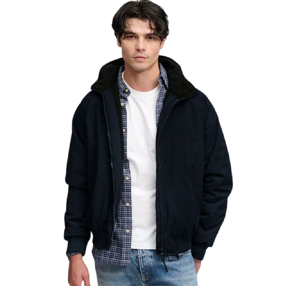 SUPERDRY CITY FLEECE LINED JACKET ΜΠΟΥΦΑΝ ΑΝΔΡΙΚΟ ECLIPSE NAVY