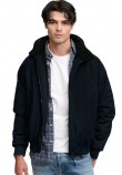 SUPERDRY CITY FLEECE LINED JACKET ΜΠΟΥΦΑΝ ΑΝΔΡΙΚΟ ECLIPSE NAVY