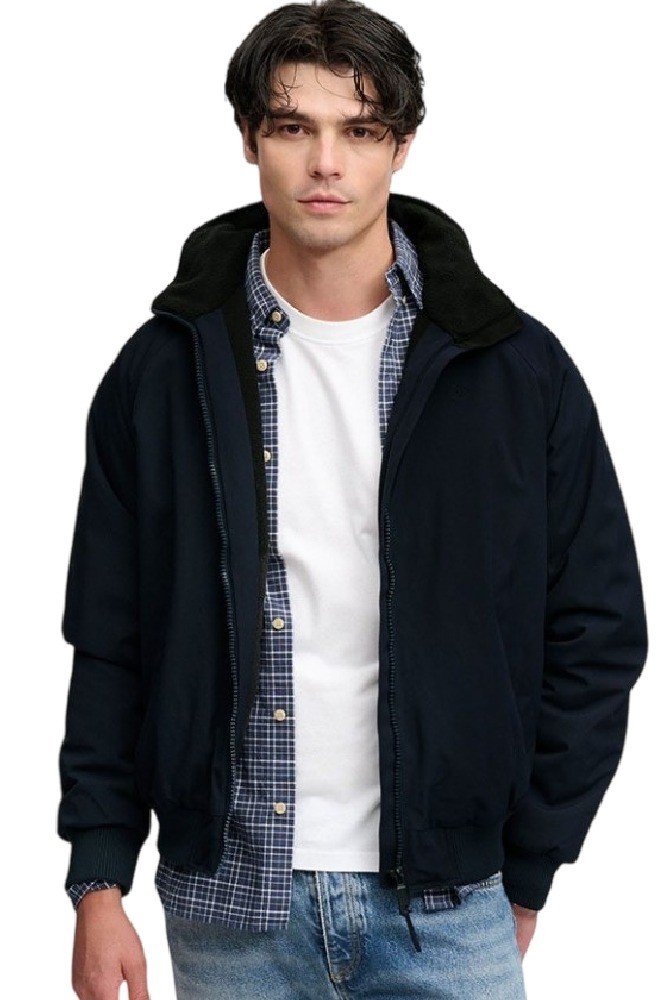 SUPERDRY CITY FLEECE LINED JACKET ΜΠΟΥΦΑΝ ΑΝΔΡΙΚΟ ECLIPSE NAVY