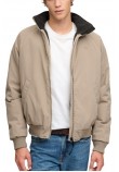 SUPERDRY CITY FLEECE LINED JACKET ΜΠΟΥΦΑΝ ΑΝΔΡΙΚΟ BROWN