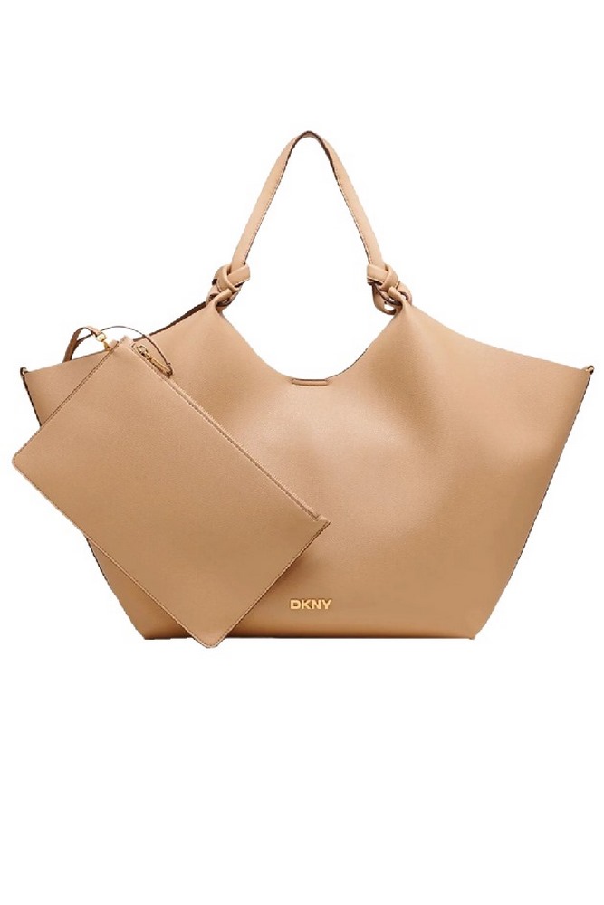 DKNY PAULA SHOPPER TOTE BAG R42BAE48 ΤΣΑΝΤΑ ΓΥΝΑΙΚΕΙΑ BEIGE
