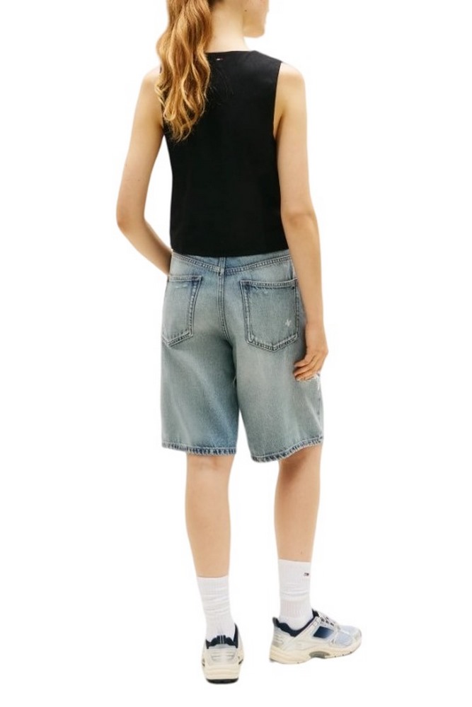 TOMMY JEANS LINEN WAISTCOAT ΓΙΛΕΚΟ ΓΥΝΑΙΚΕΙΟ BLACK