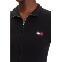 TOMMY JEANS ZIP HIGH NECK CARDIGAN EXT ΖΑΚΕΤΑ ΓΥΝΑΙΚΕΙΑ BLACK