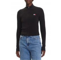 TOMMY JEANS ZIP HIGH NECK CARDIGAN EXT ΖΑΚΕΤΑ ΓΥΝΑΙΚΕΙΑ BLACK