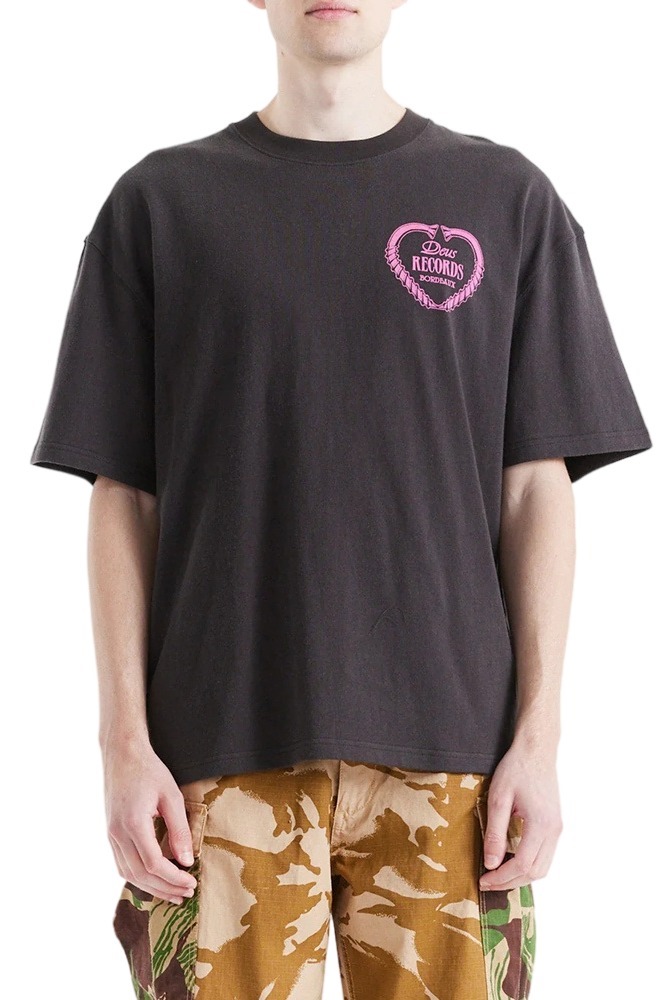 DEUS LADY LIBERTINE T-SHIRT ΜΠΛΟΥΖΑ ΑΝΔΡΙΚΗ ANTHRACHITE