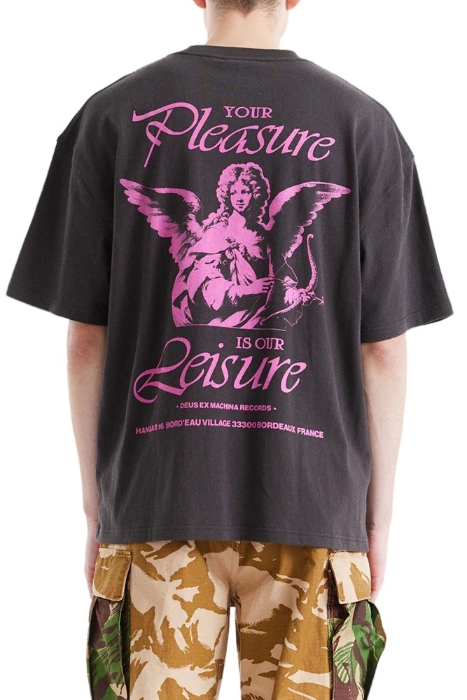 DEUS LADY LIBERTINE T-SHIRT ΜΠΛΟΥΖΑ ΑΝΔΡΙΚΗ ANTHRACHITE