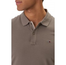 TOMMY JEANS SLIM PLACKET POLO EXT T-SHIRT ΜΠΛΟΥΖΑ ΑΝΔΡΙΚΗ GREY