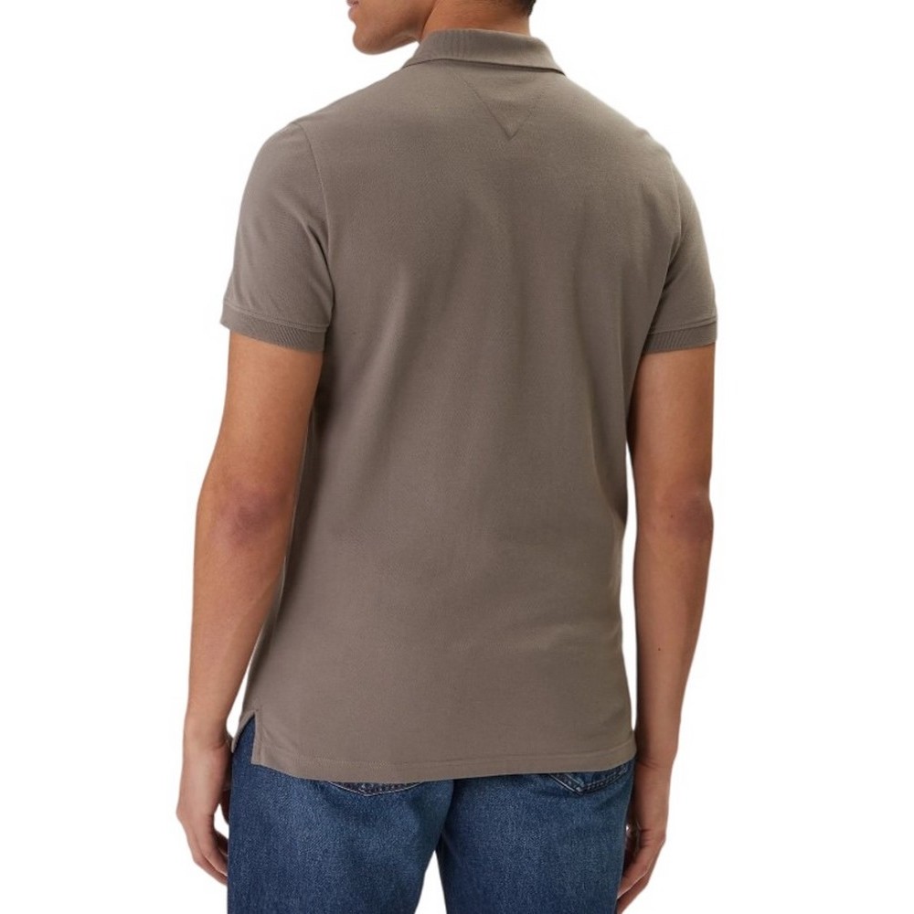 TOMMY JEANS SLIM PLACKET POLO EXT T-SHIRT ΜΠΛΟΥΖΑ ΑΝΔΡΙΚΗ GREY