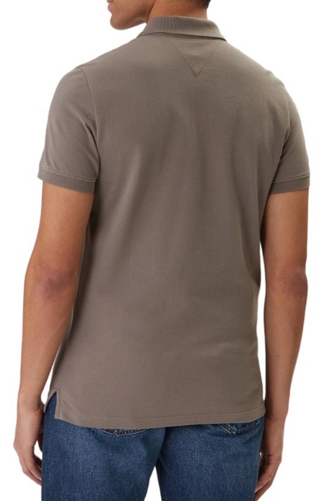 TOMMY JEANS SLIM PLACKET POLO EXT T-SHIRT ΜΠΛΟΥΖΑ ΑΝΔΡΙΚΗ GREY