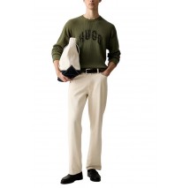 HUGO BOSS SHOWDY SWEATER ΜΠΛΟΥΖΑ ΠΛΕΚΤΗ ΑΝΔΡΙΚΗ MILITARY GREEN