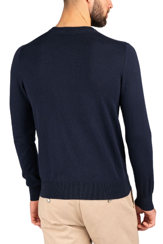 GUESS FABIAN VN LOGO SWTR ΜΠΛΟΥΖΑ ΠΛΕΚΤΗ ΑΝΔΡΙΚΗ NAVY