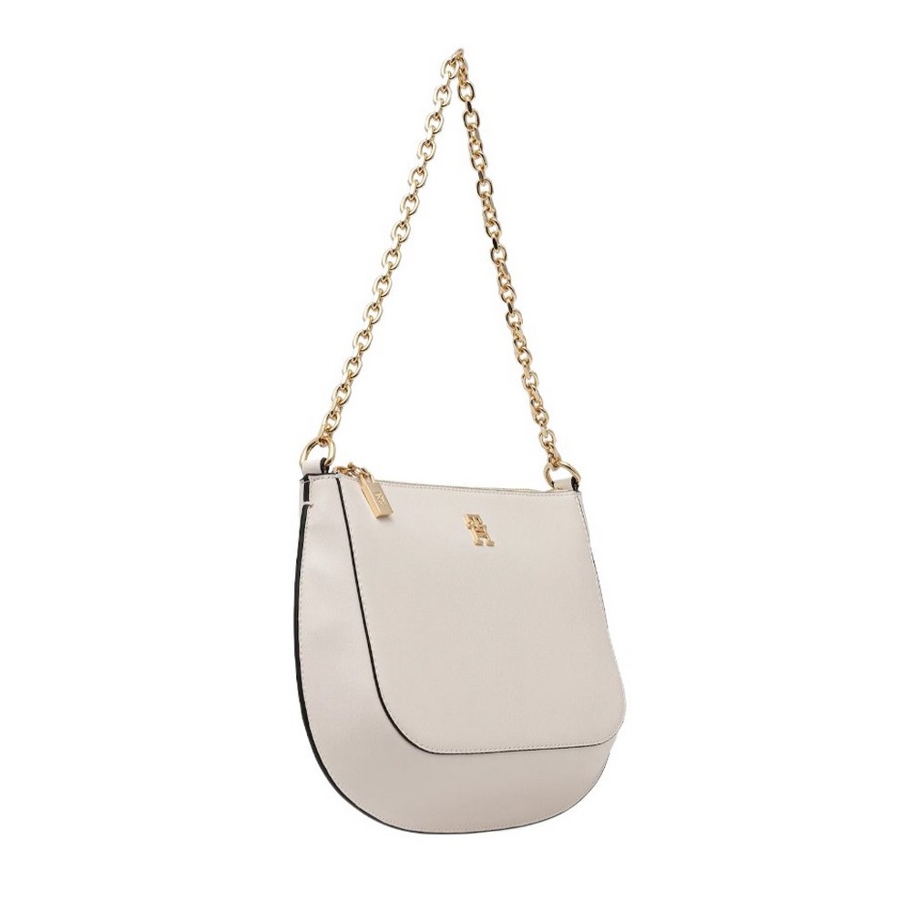 TOMMY HILFIGER GLAM CONV MED CROSSOVER ΤΣΑΝΤΑ ΓΥΝΑΙΚΕΙΑ ECRU