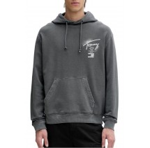 TOMMY JEANS RLX NEON WSHD SIGN HD EXT ΦΟΥΤΕΡ ΜΠΛΟΥΖΑ ΑΝΔΡΙΚΗ GREY