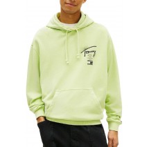TOMMY JEANS RLX NEON WSHD SIGN HD EXT ΦΟΥΤΕΡ ΜΠΛΟΥΖΑ ΑΝΔΡΙΚΗ LIME