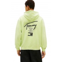 TOMMY JEANS RLX NEON WSHD SIGN HD EXT ΦΟΥΤΕΡ ΜΠΛΟΥΖΑ ΑΝΔΡΙΚΗ LIME